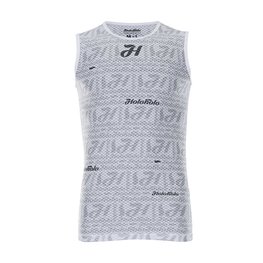 HOLOKOLO Tricou de ciclism fără mâneci - BREEZE - alb